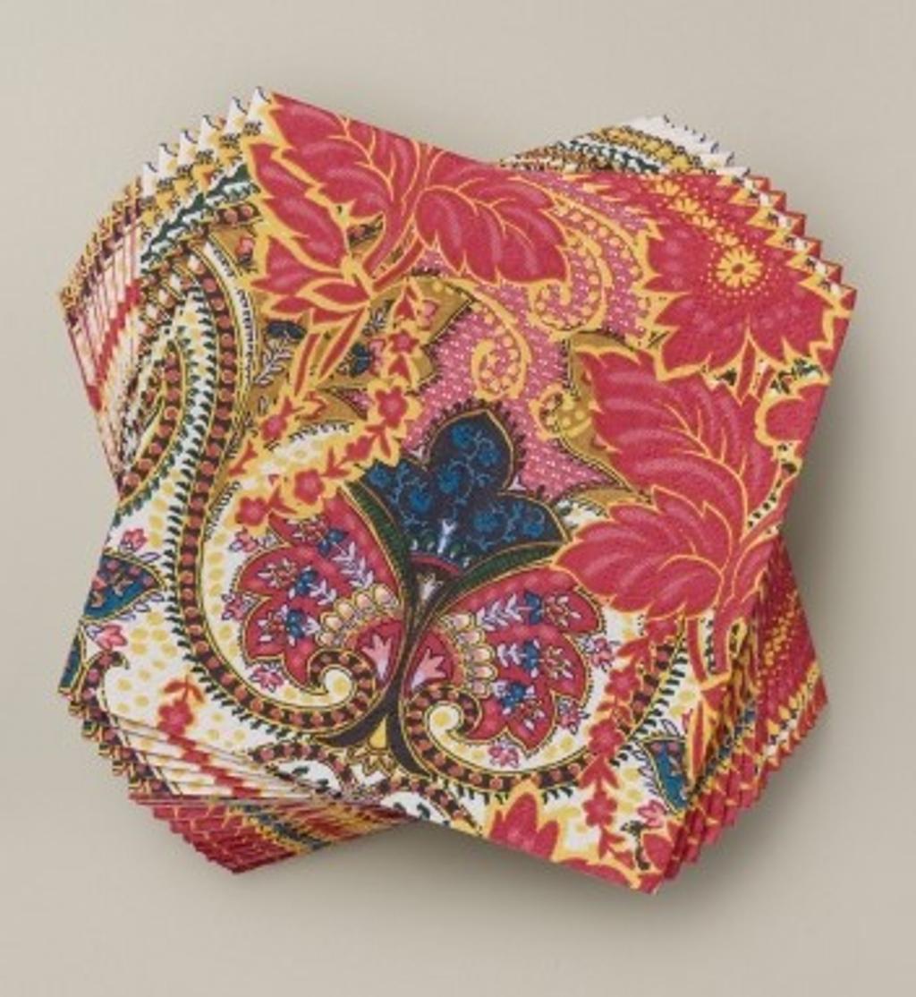 Light beige faux fur collar with a red and cream equestrian-patterned silk scarf.