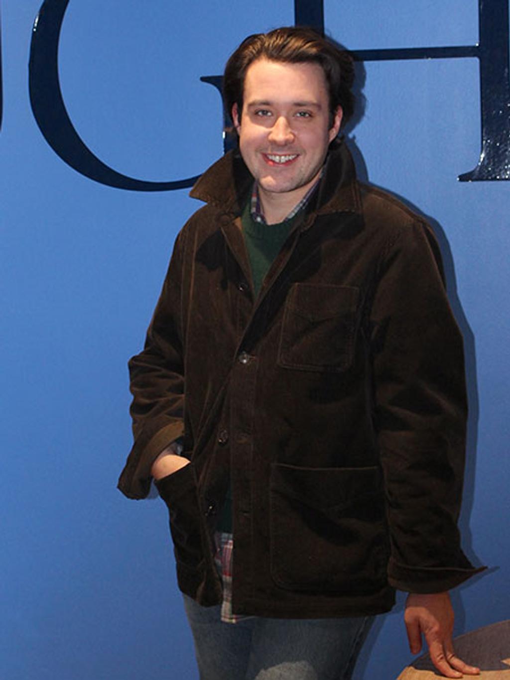 Chase with a corduroy chore coat