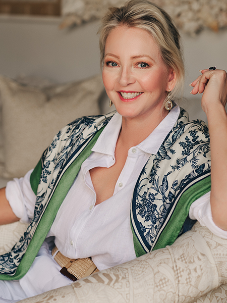 Model in J.McLaughlin outfit