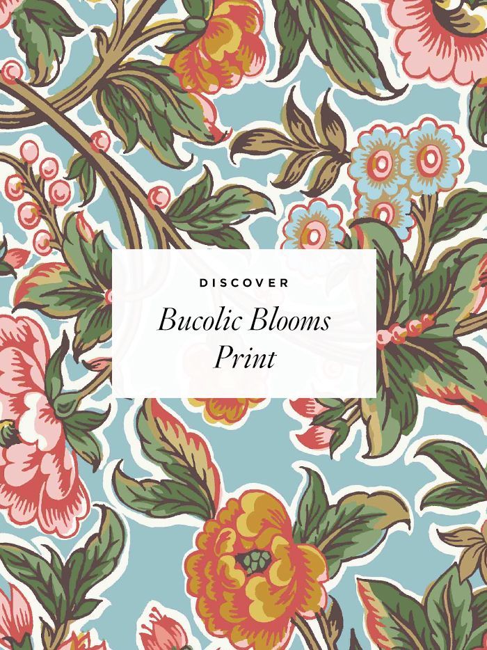 blue and pink floral print block with print name copy block overlayed