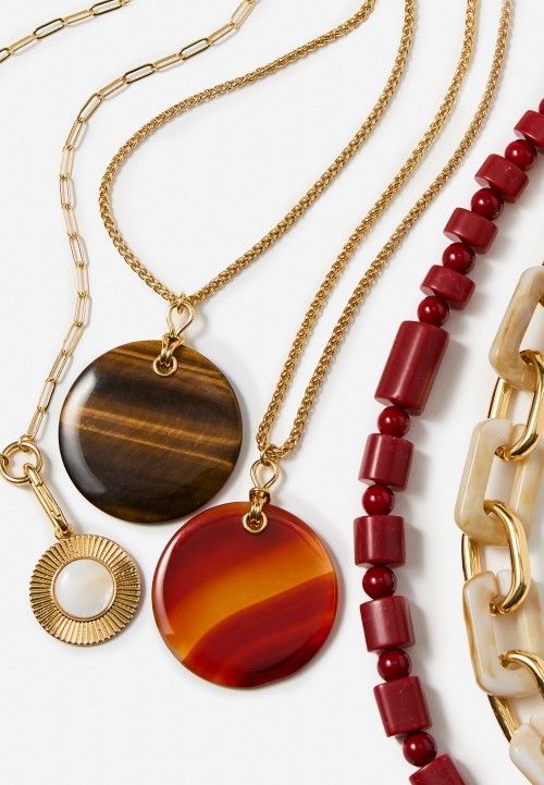 laydown of different womens jewelry styles