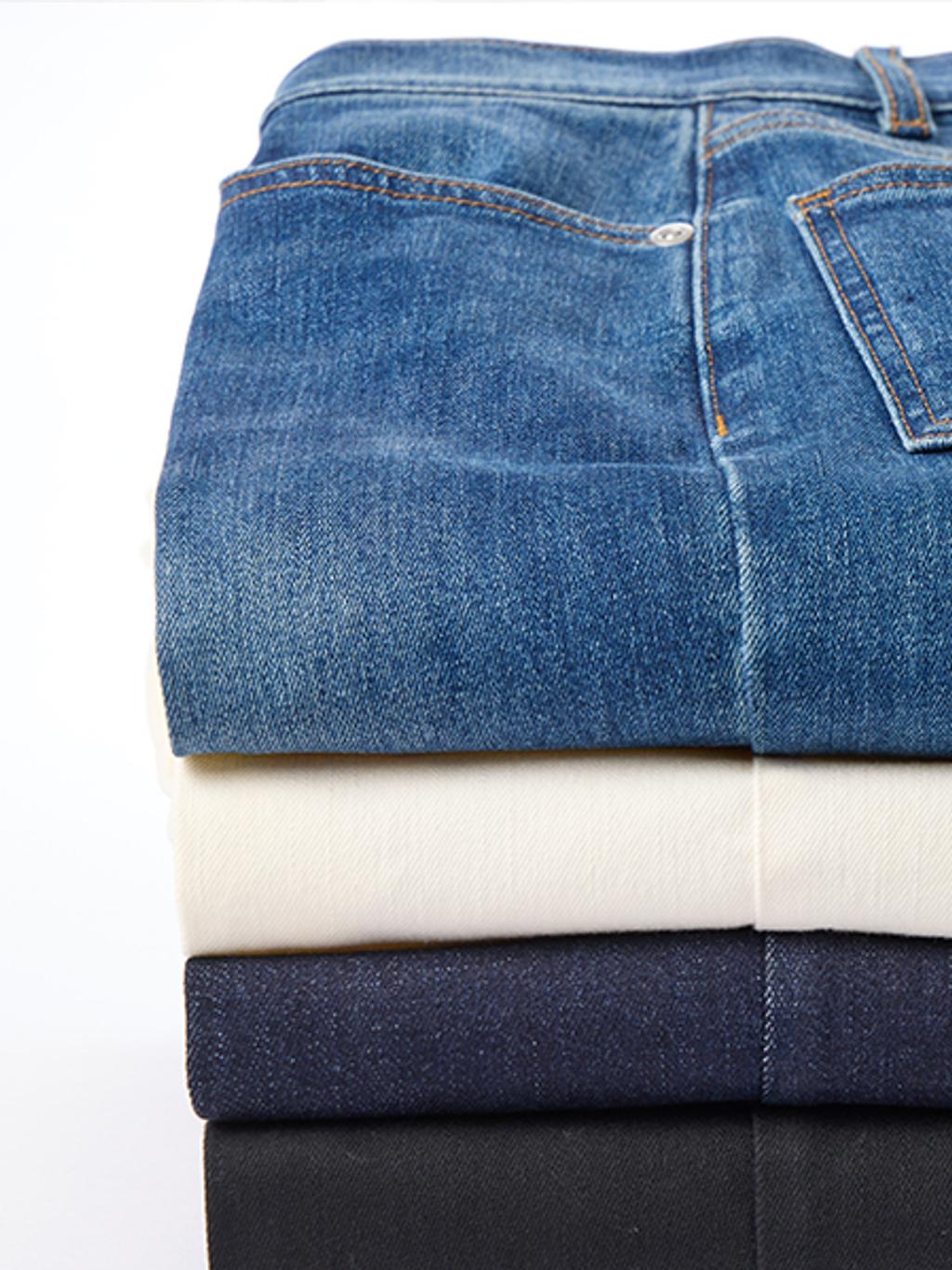 Denim pants.