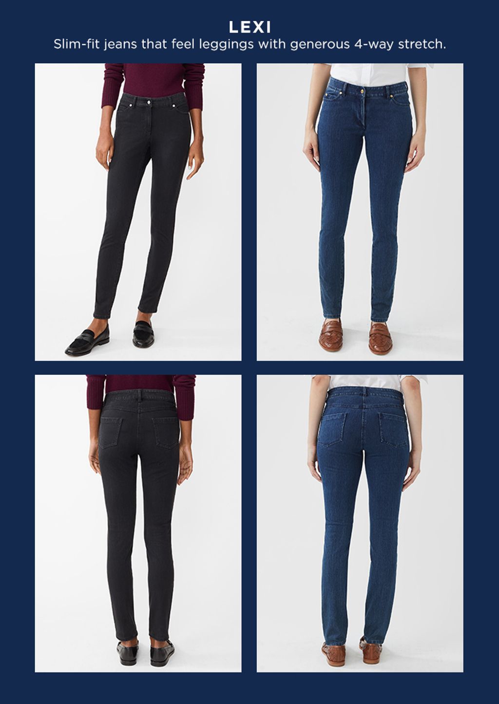 Model(s) wearing Lexi jeans.