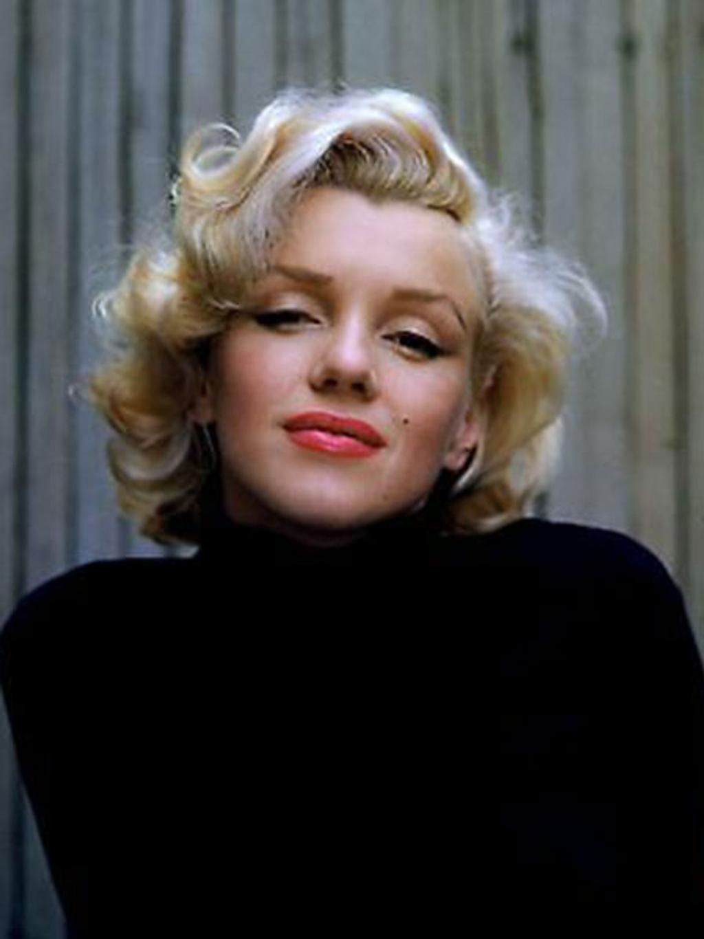 Marilyn Monroe in black turtleneck