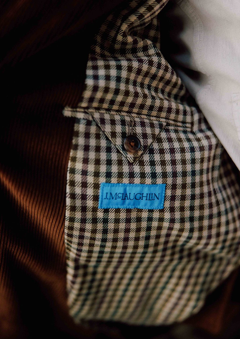 Lining of corduroy blazer