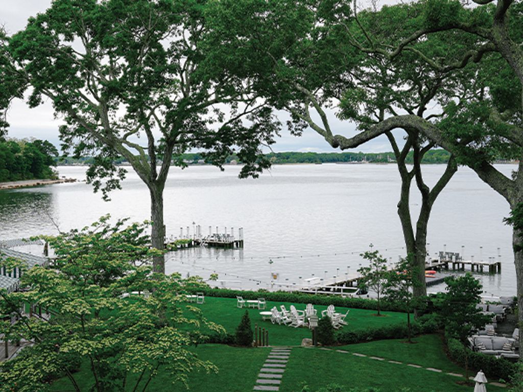 Lawn shot of the Pridwin Hotel on Shelter Island