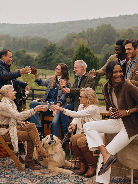 Group of guests toasting together at Roseview Farm in Millbrook, NY