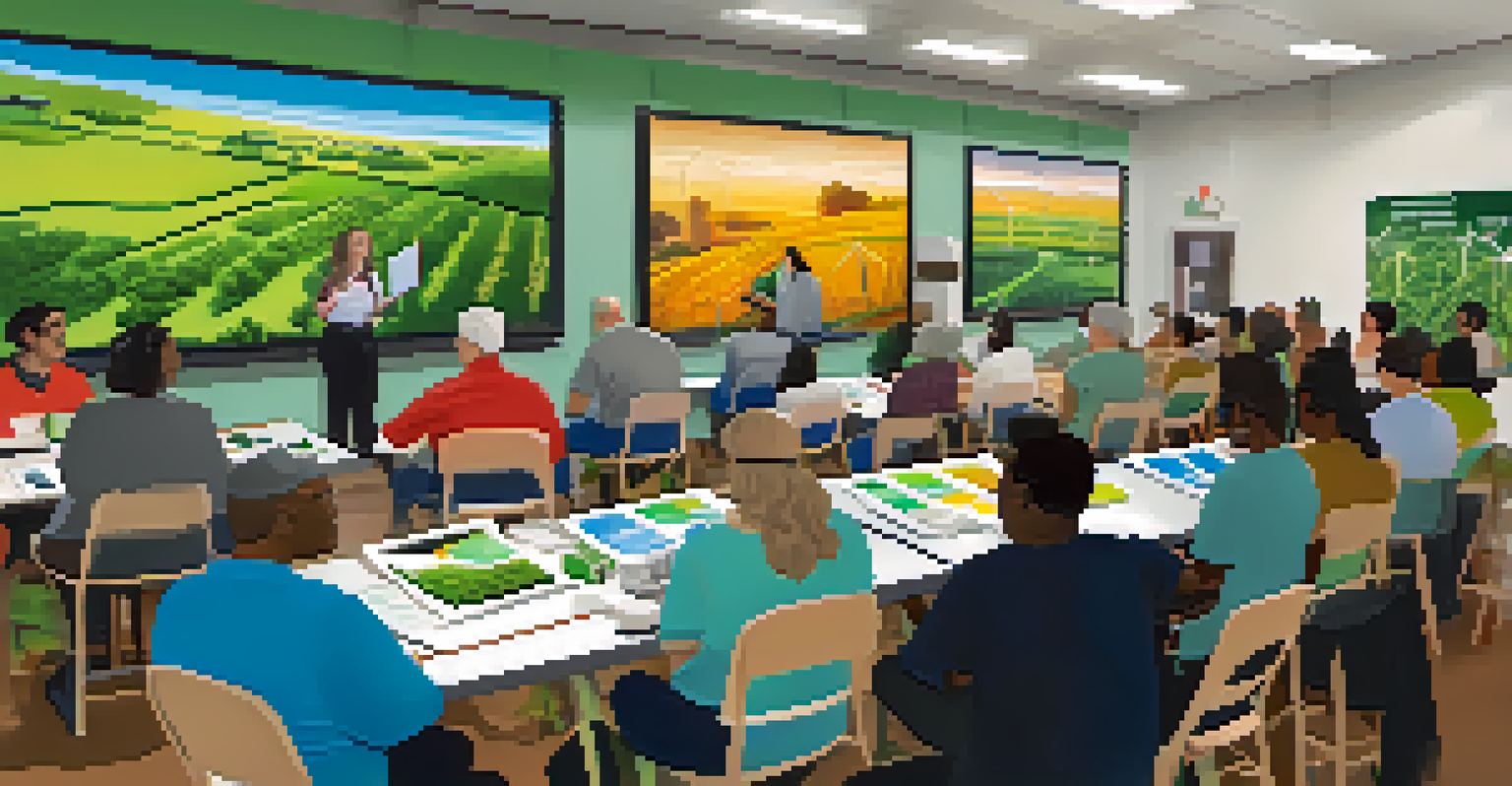 Community workshop in Austin focused on renewable energy education.