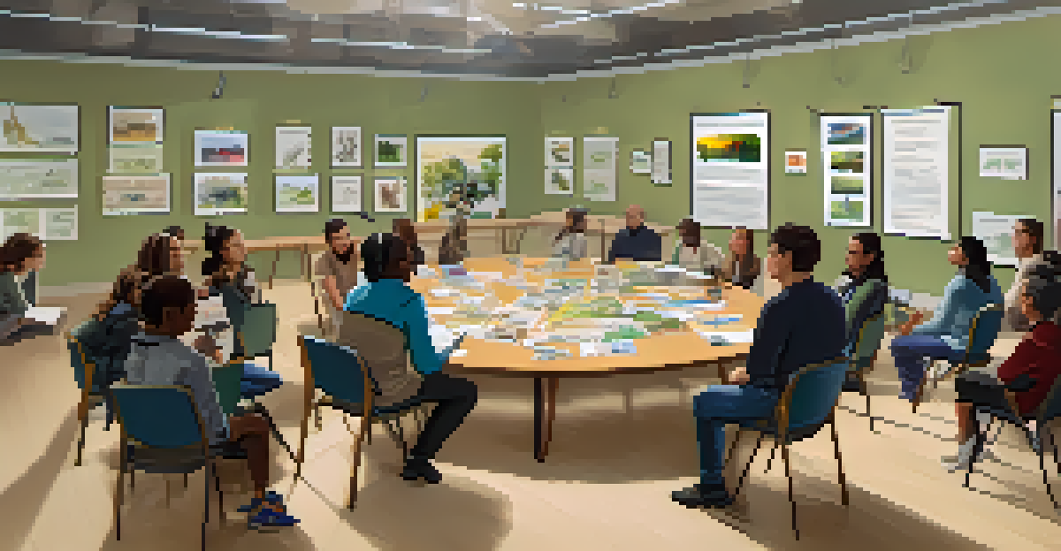 Participants in a workshop led by a conservationist, engaging in discussion about wildlife conservation.
