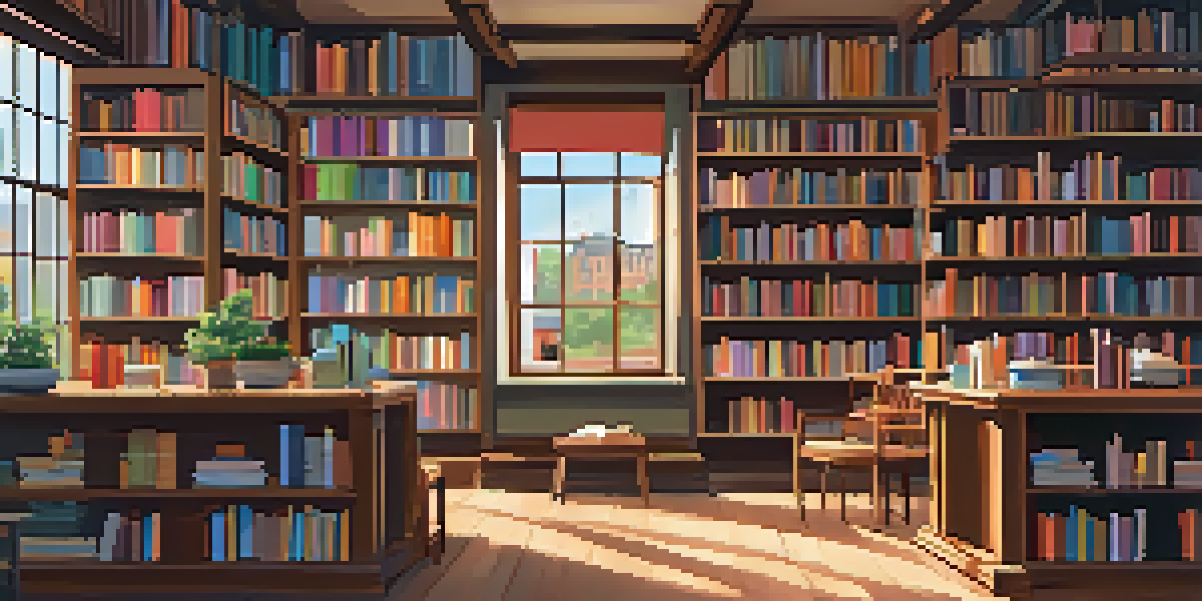 Interior of a cozy independent bookstore featuring wooden shelves with books, a comfortable reading nook, and a café corner.