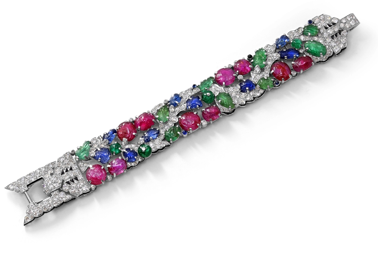 Cartier Art Deco Tutti Frutti Bracelet