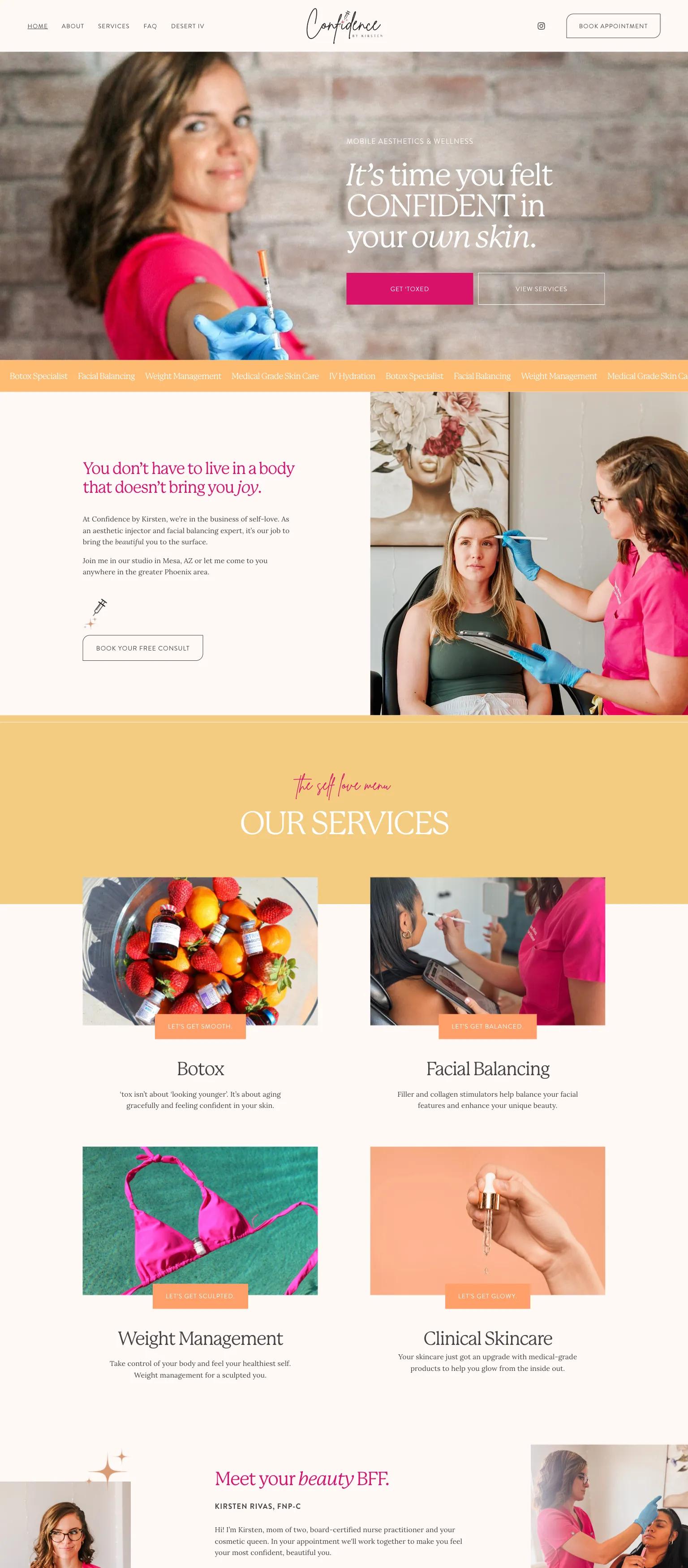 Confidence by Kirsten screenshot