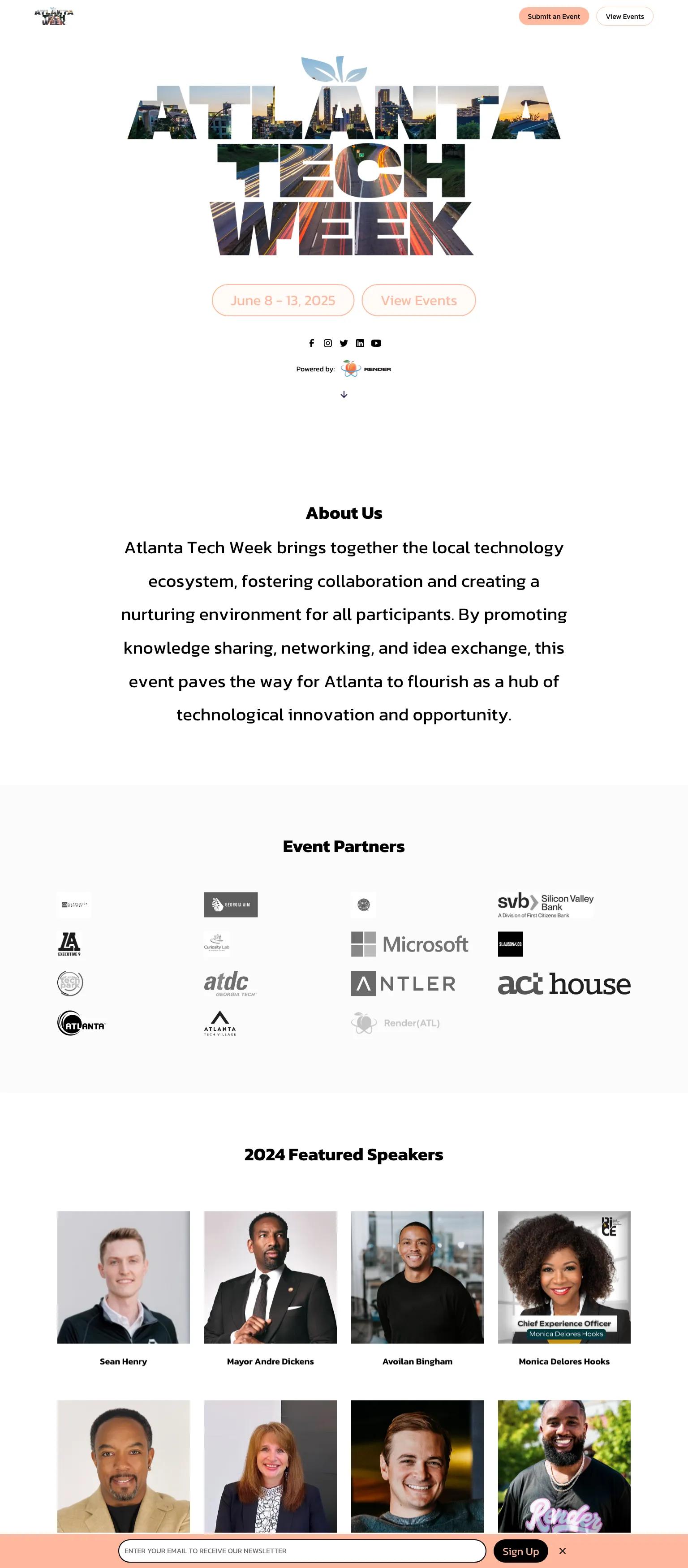 Atlanta Tech Week screenshot