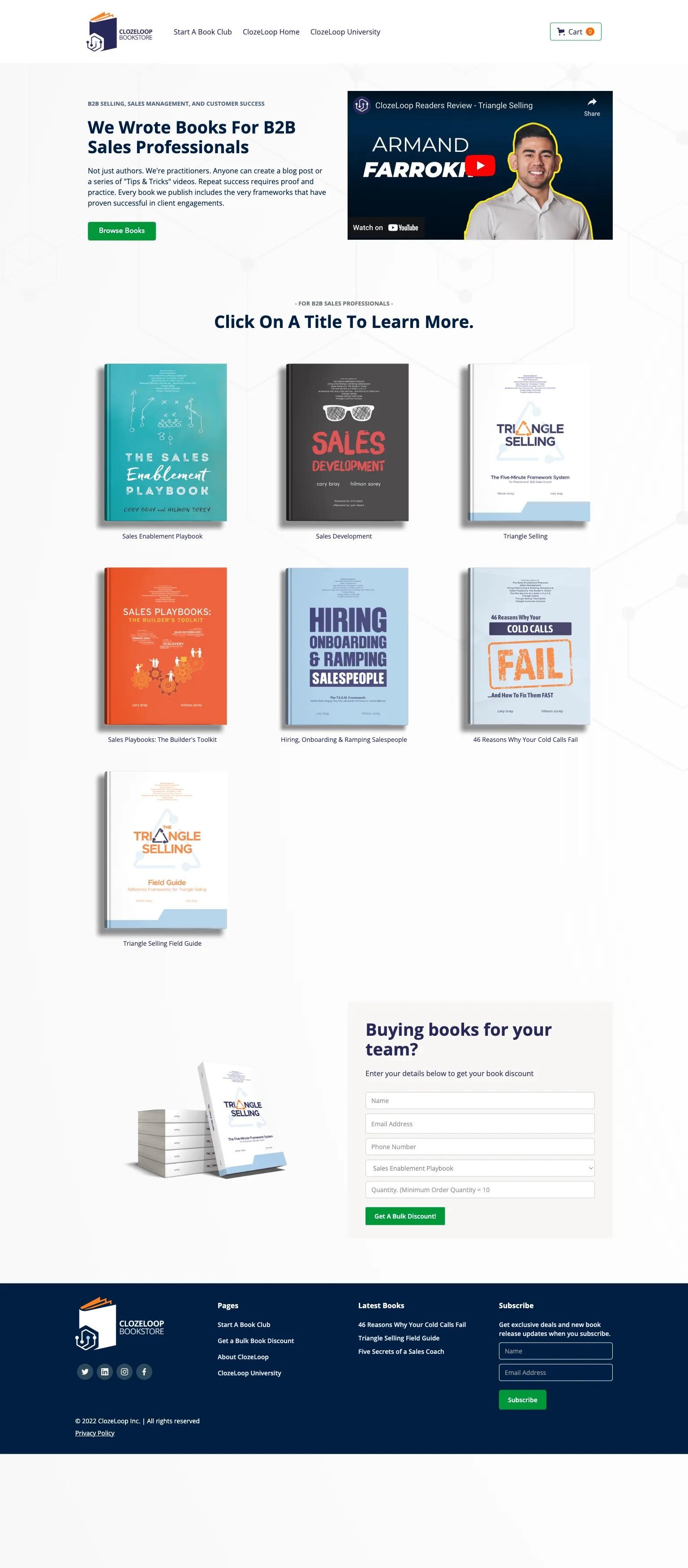 ClozeLoop Bookstore screenshot