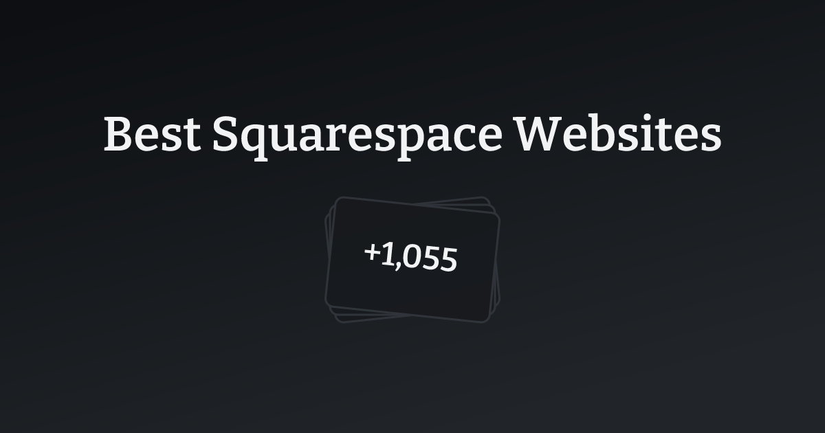 Best Squarespace Websites with count