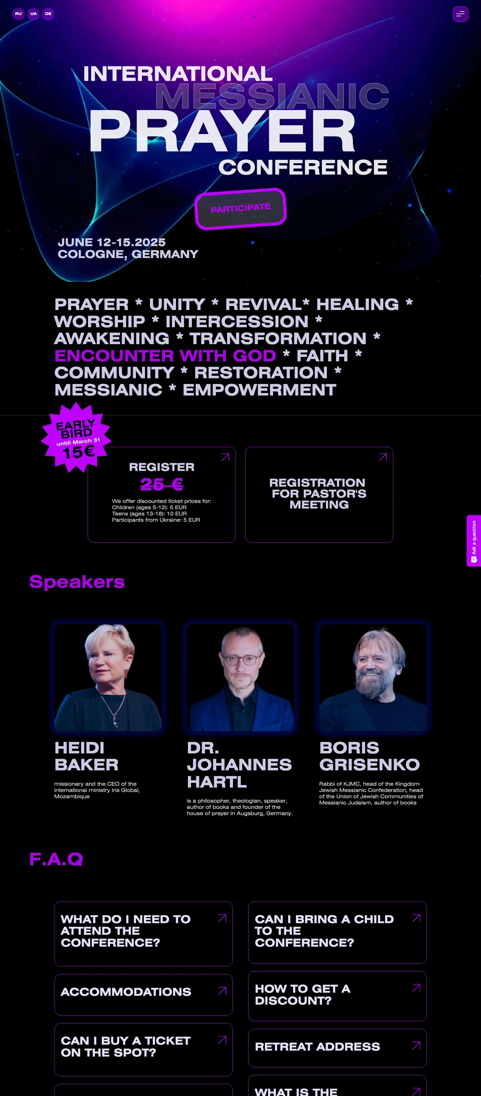 International Messianic Prayer Conference screenshot