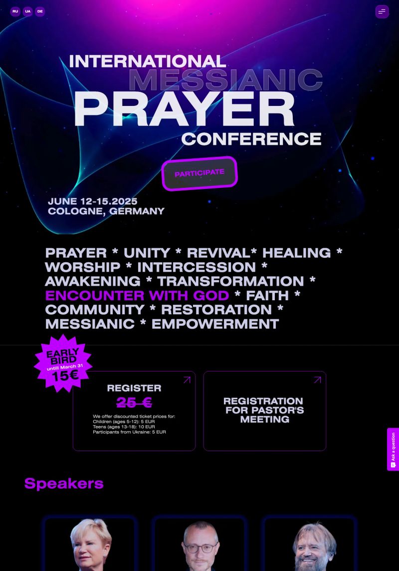 International Messianic Prayer Conference screenshot