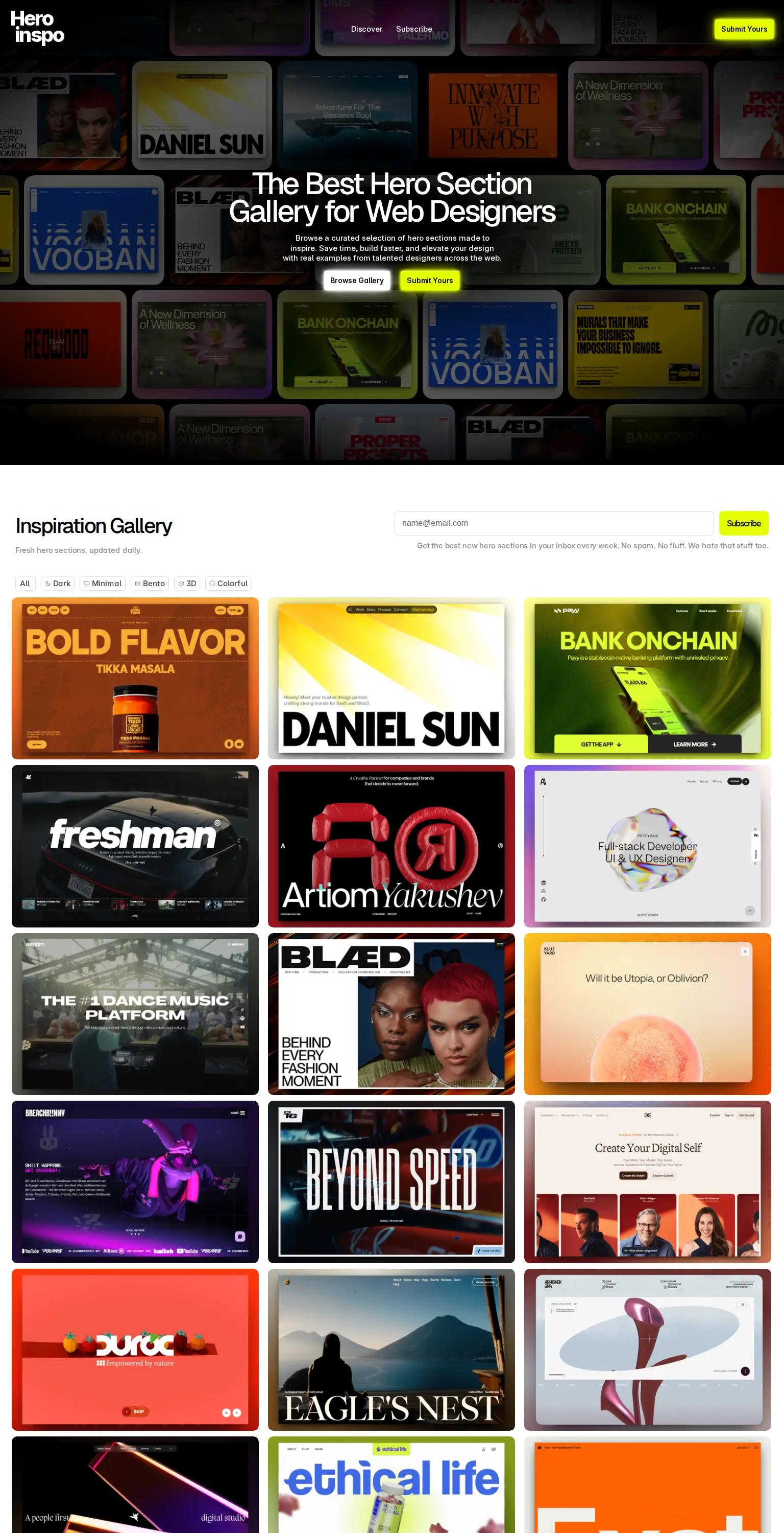 HeroInspo screenshot