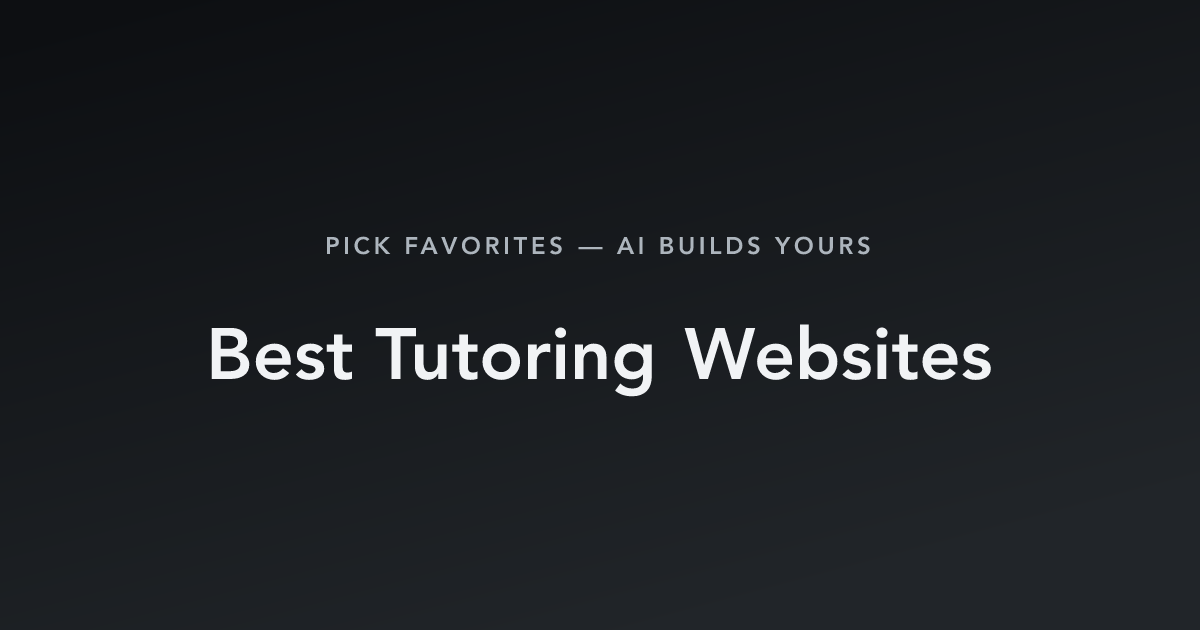 Best Tutoring Websites with count
