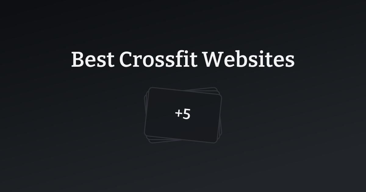 Best Crossfit Websites with count