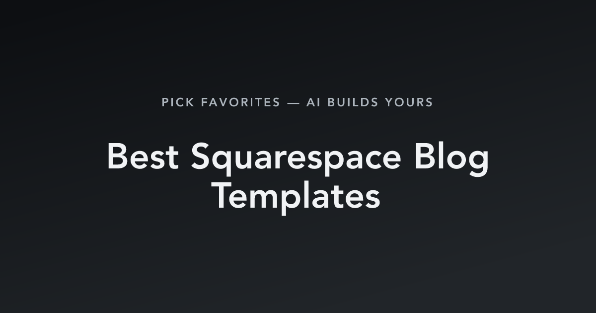 Best Squarespace Blog Templates with count