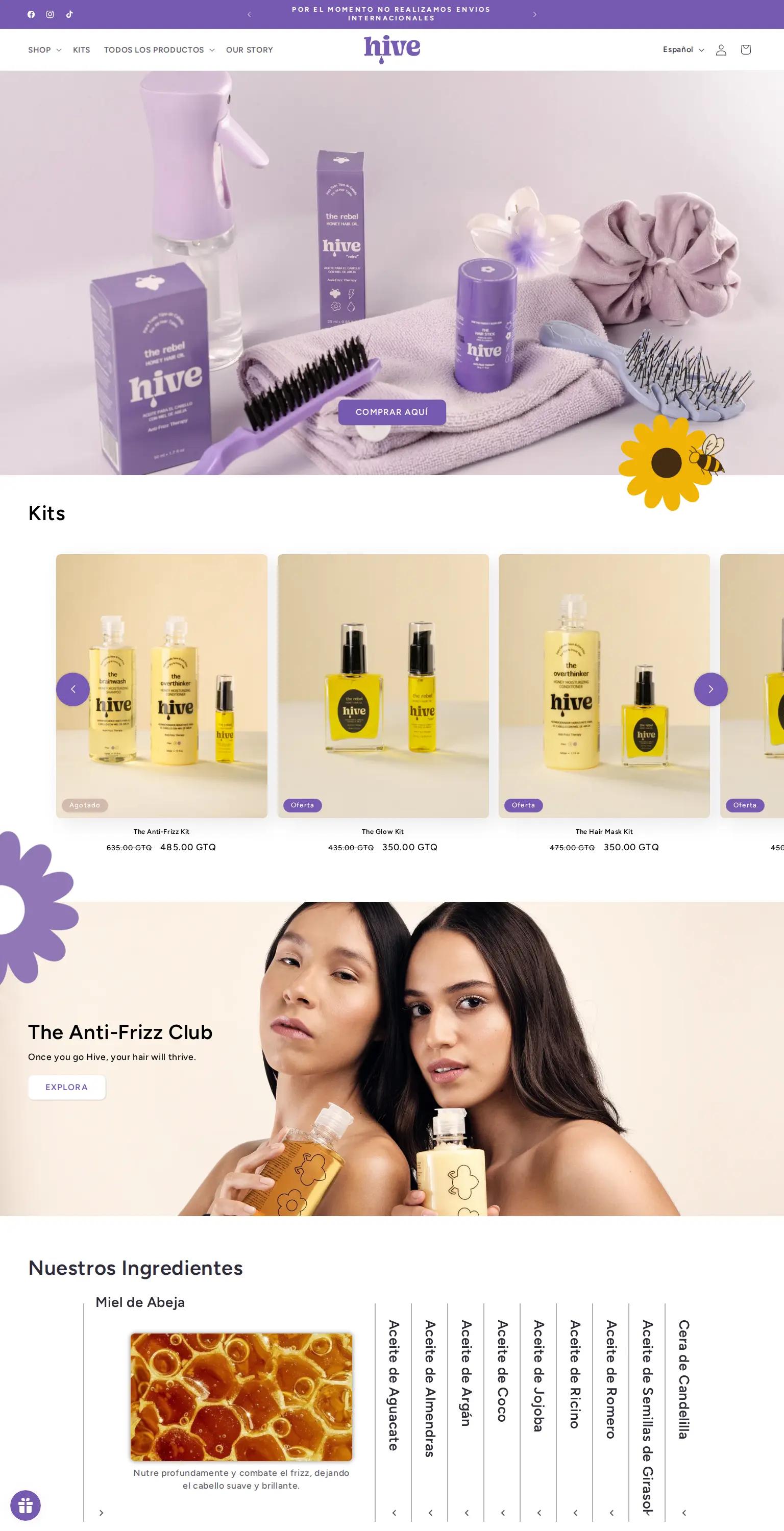 Hive Honey Haircare screenshot