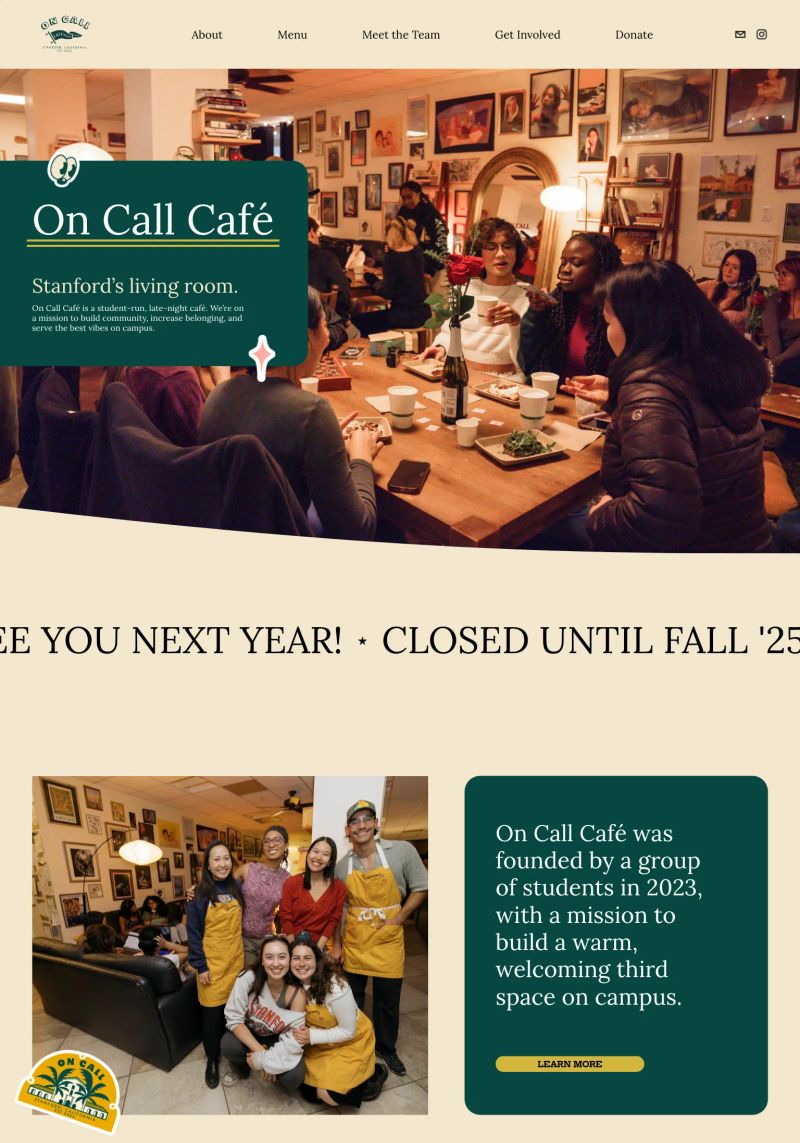 On Call Café screenshot