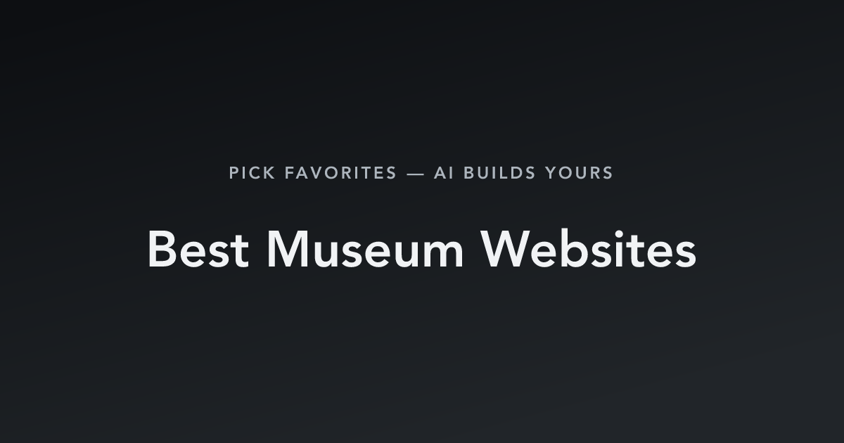 Best Museum Websites with count