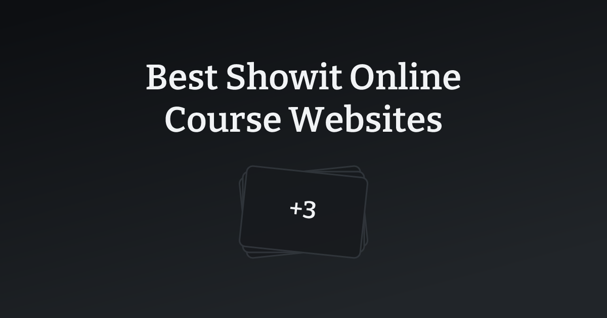 Best Showit Online Course Websites with count