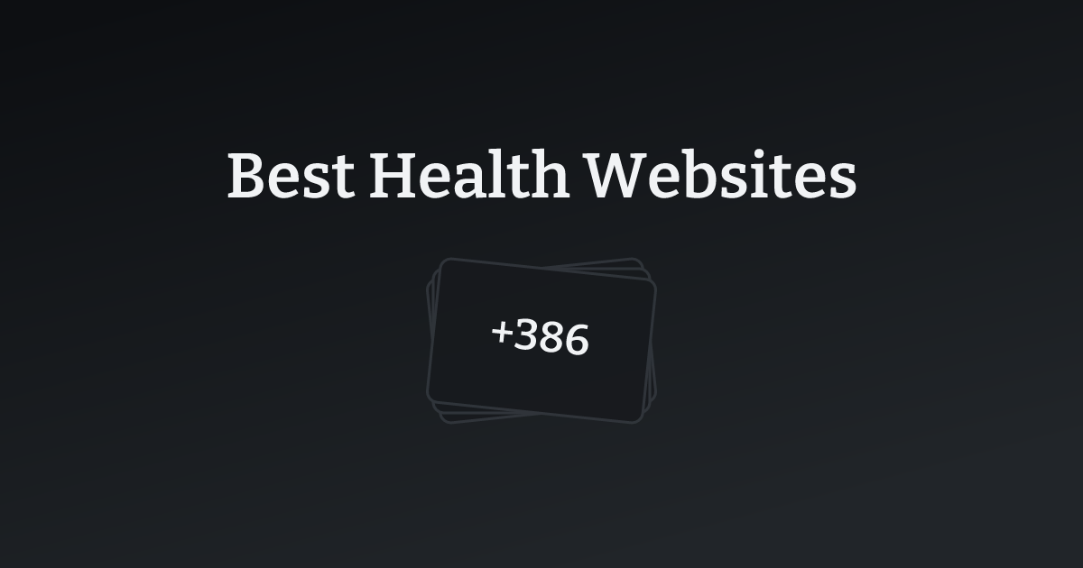 Best Health Websites with count