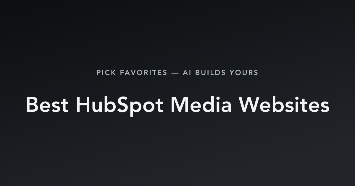 Best HubSpot Media Websites with count