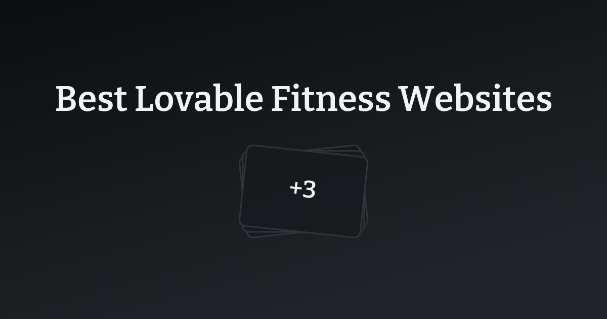Best Lovable Fitness Websites with count