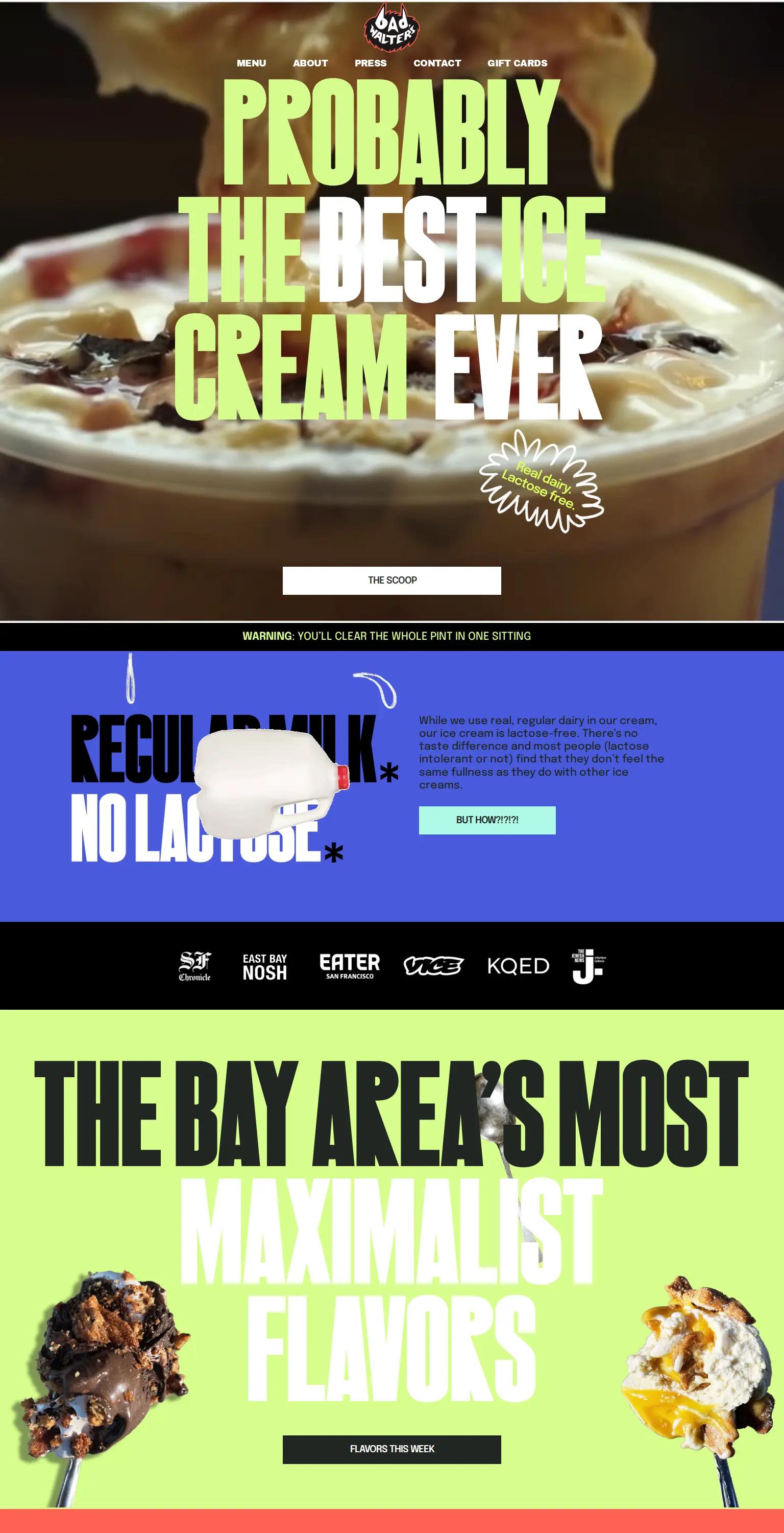 Bad Walter's Bootleg Ice Cream screenshot