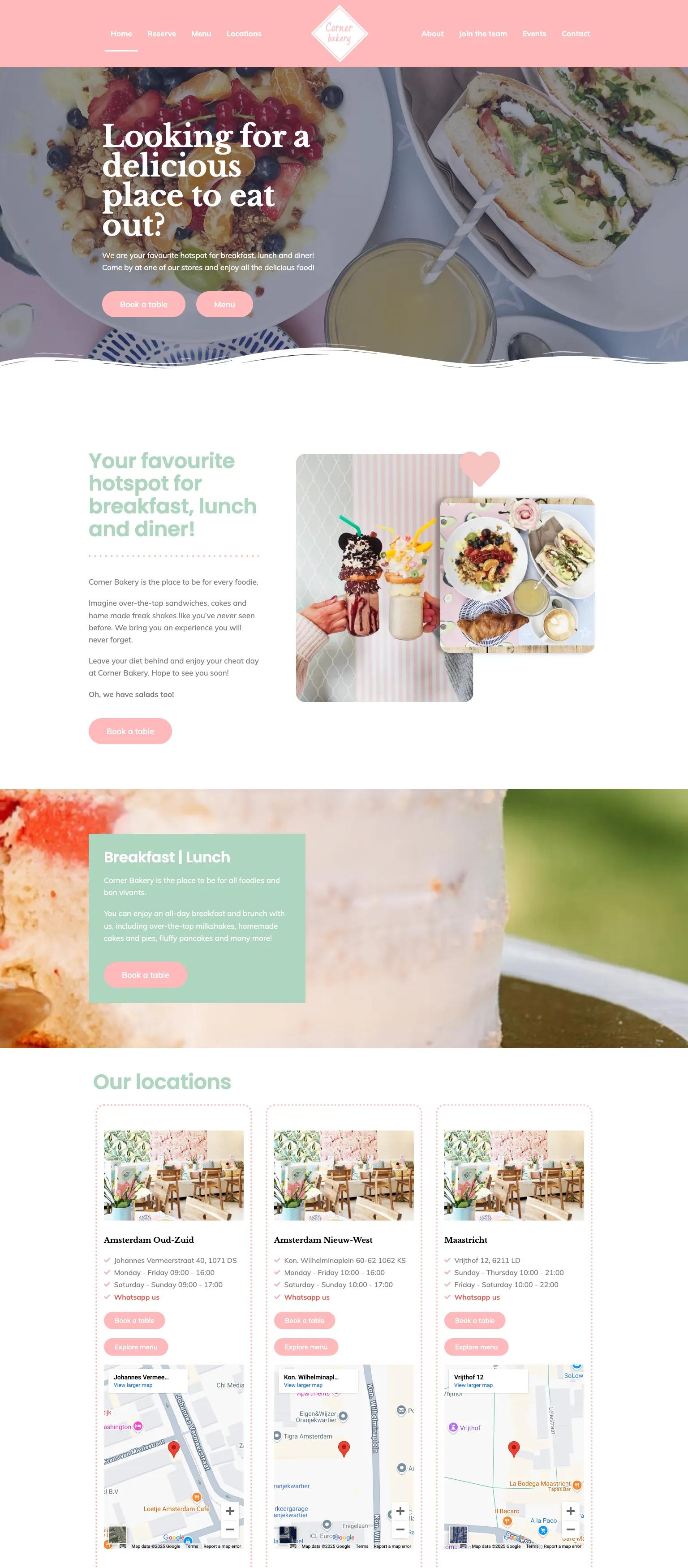 Corner Bakery screenshot