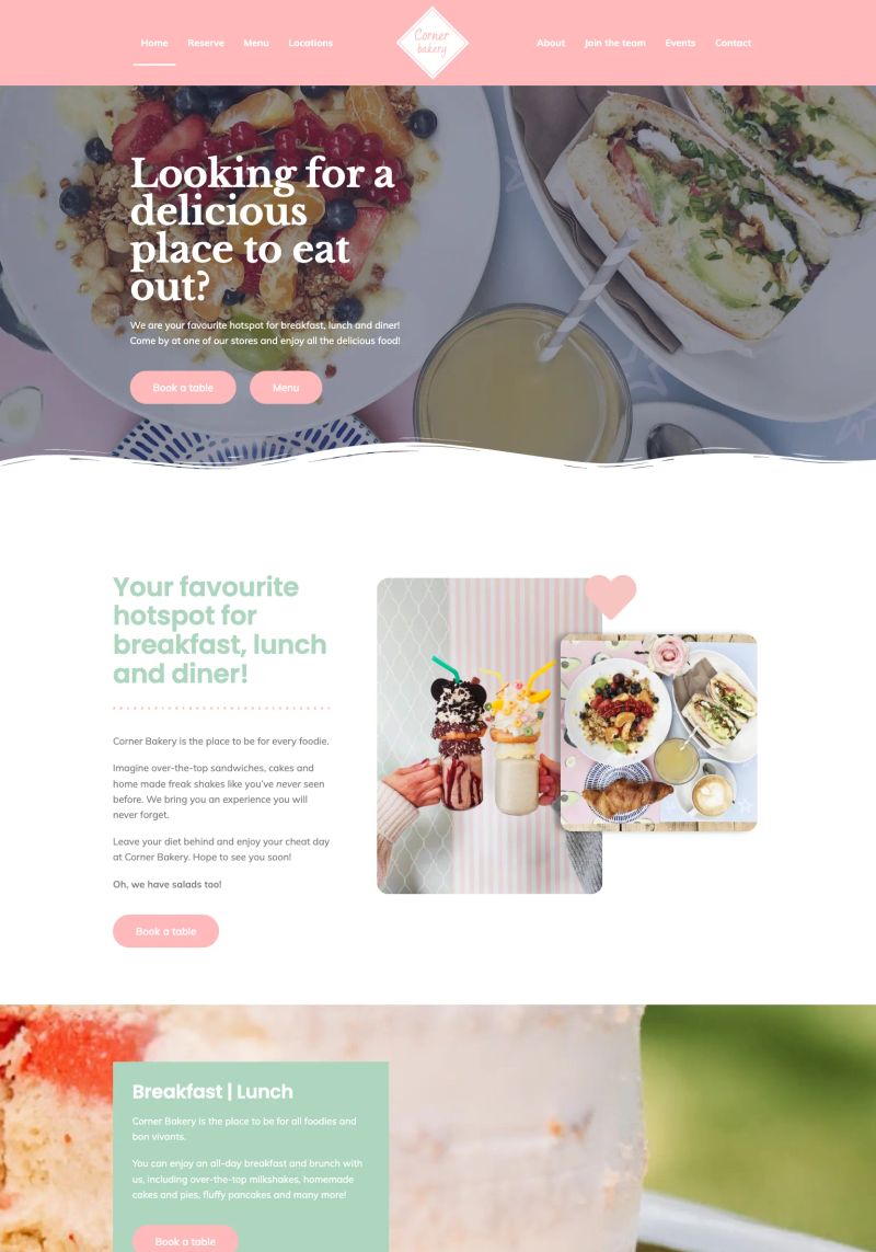 Corner Bakery screenshot