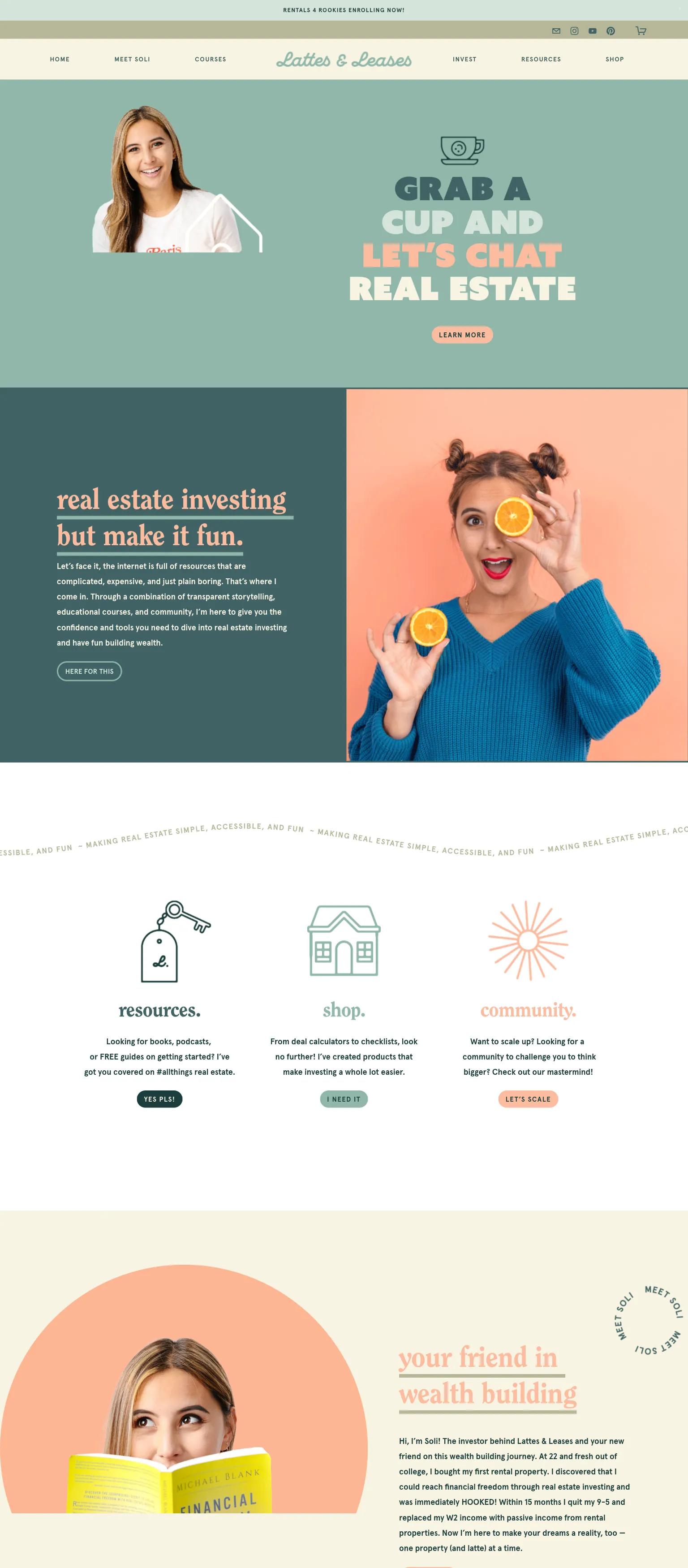 Lattes & Leases screenshot