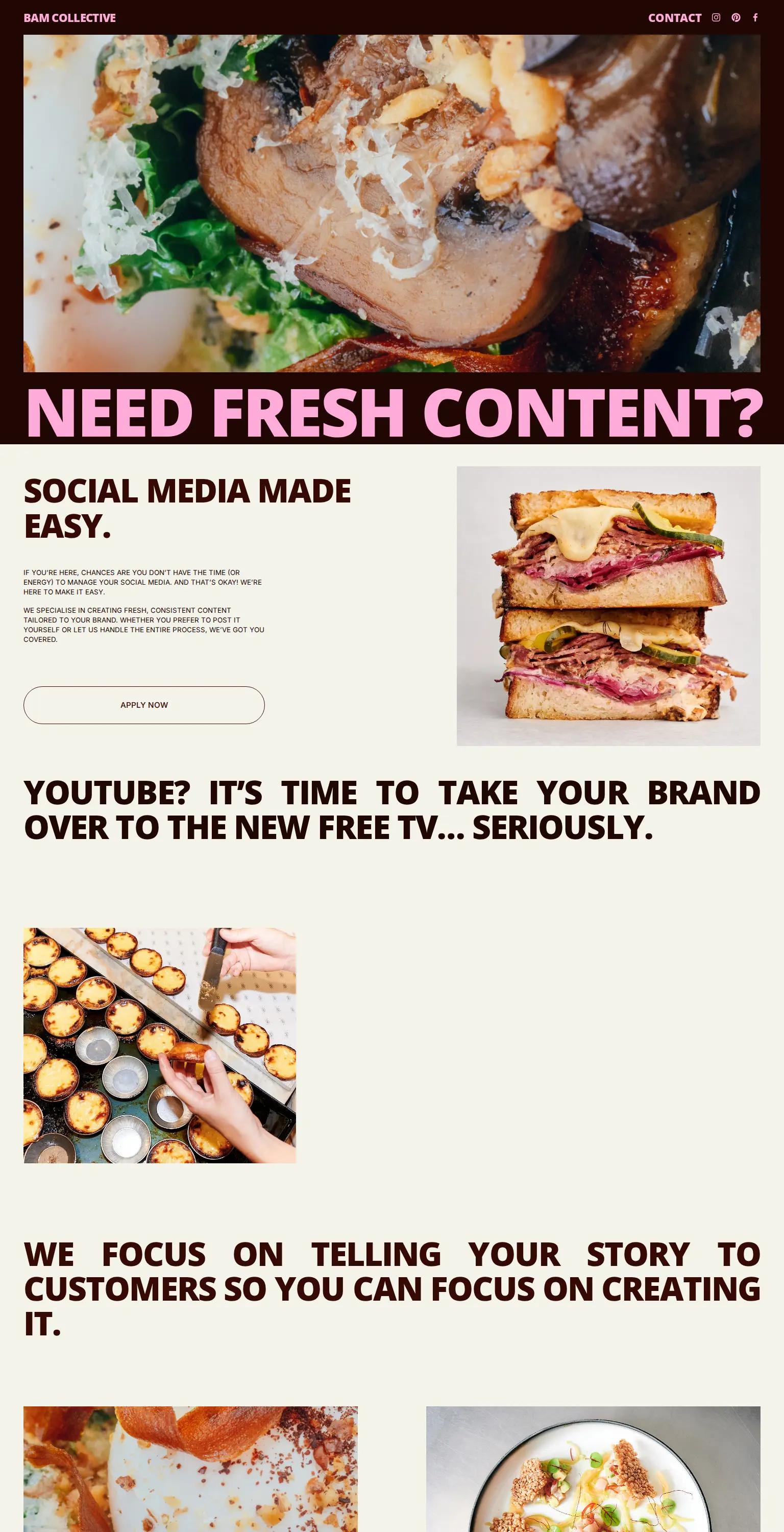 BAM COLLECTIVE screenshot