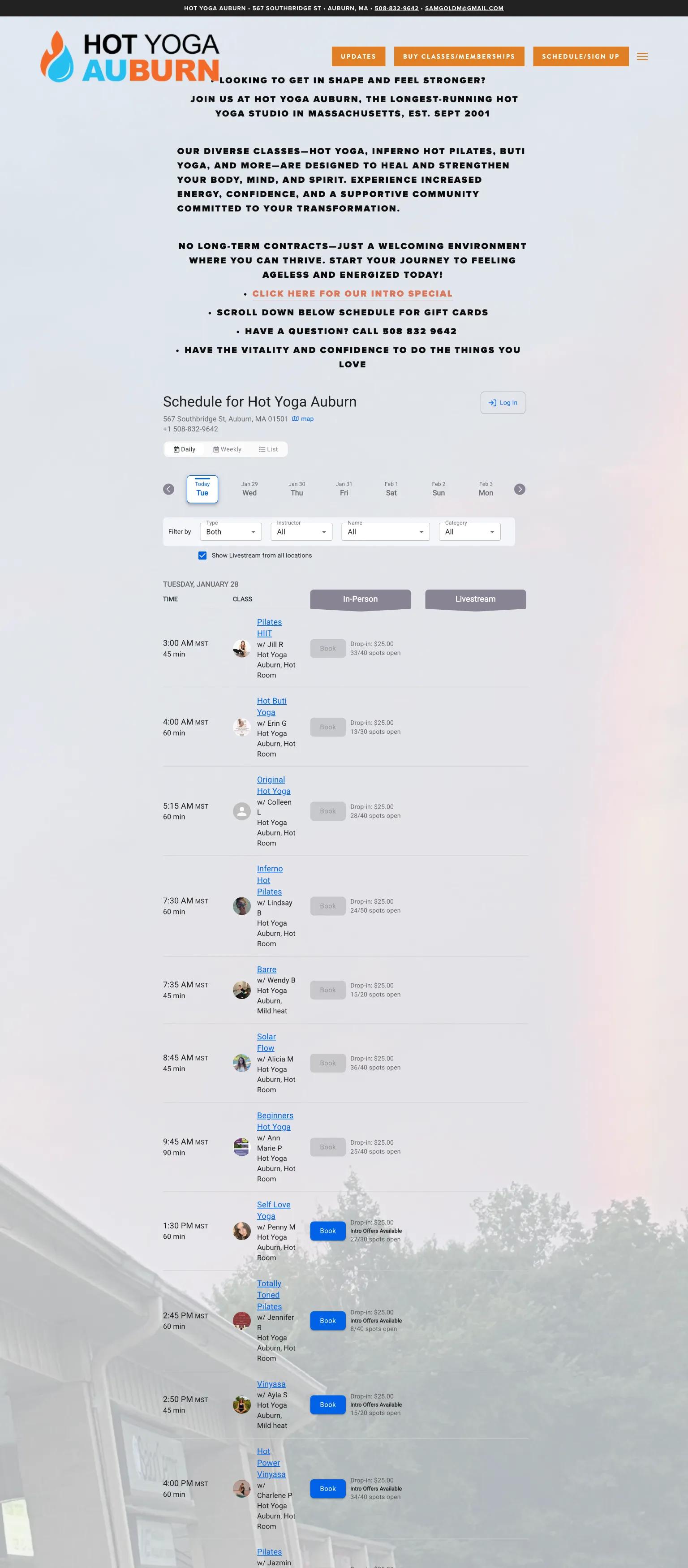 Hot Yoga Auburn screenshot