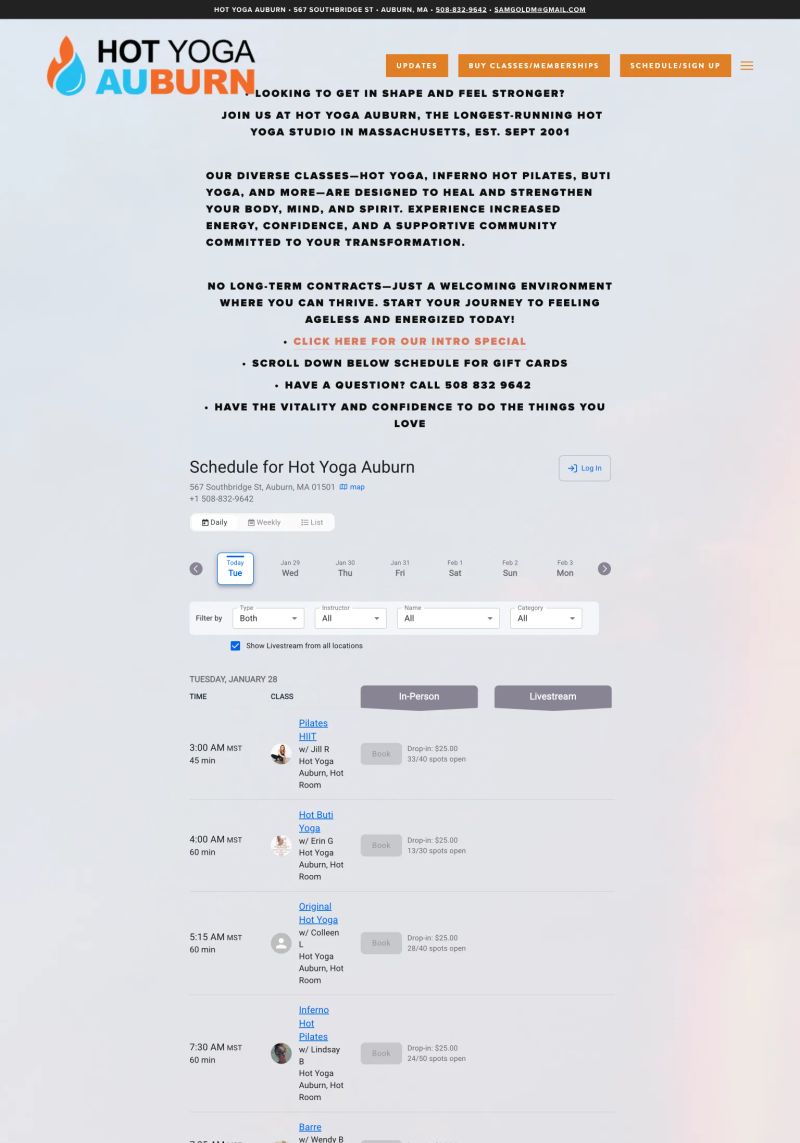 Hot Yoga Auburn screenshot