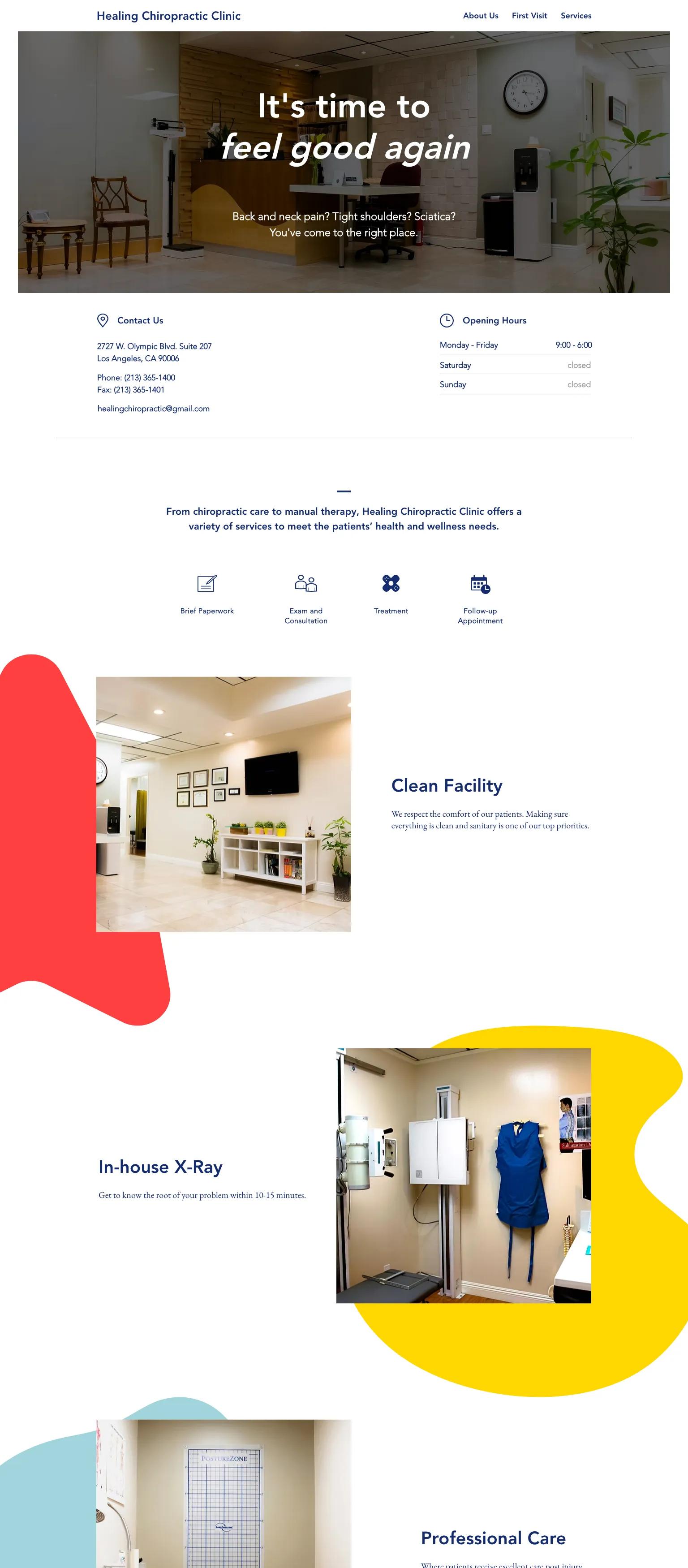Healing Chiropractic Clinic screenshot