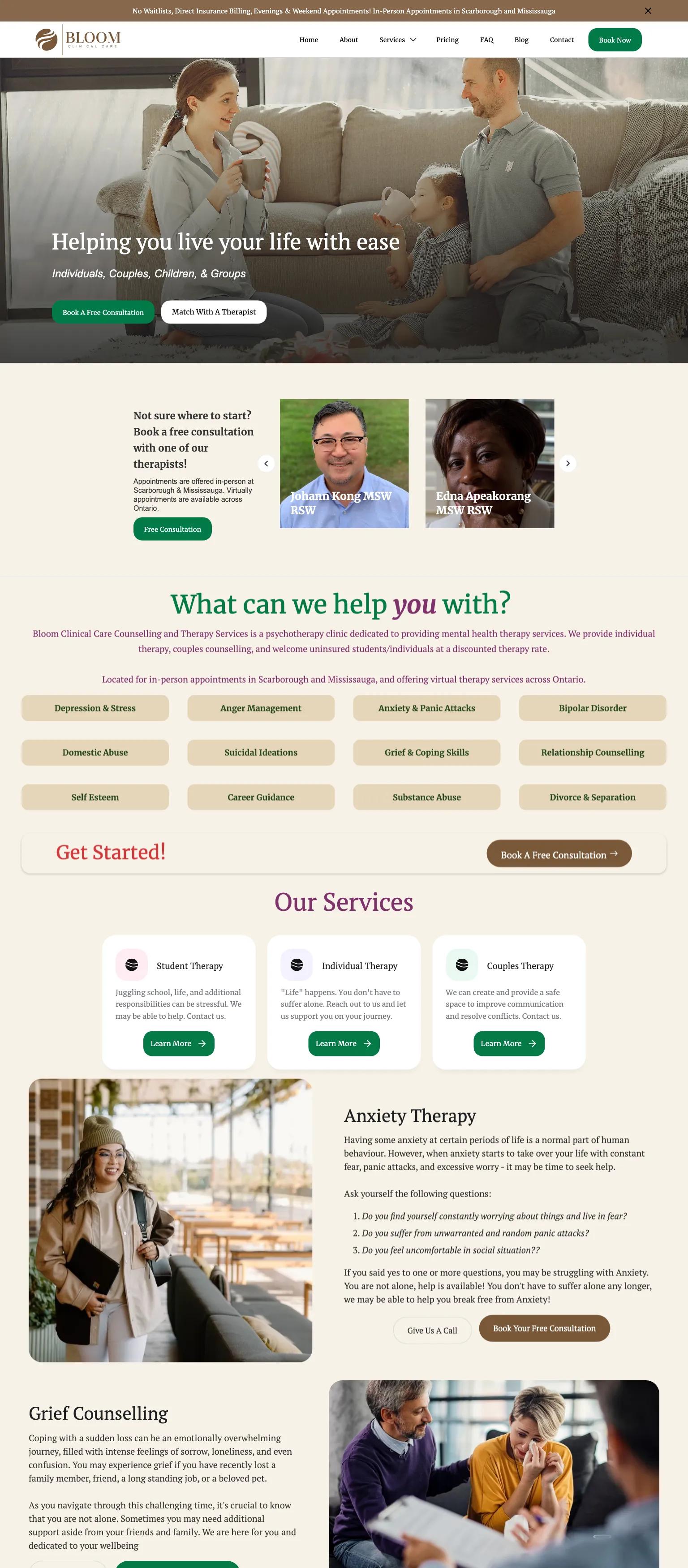 Bloom Clinical Care screenshot