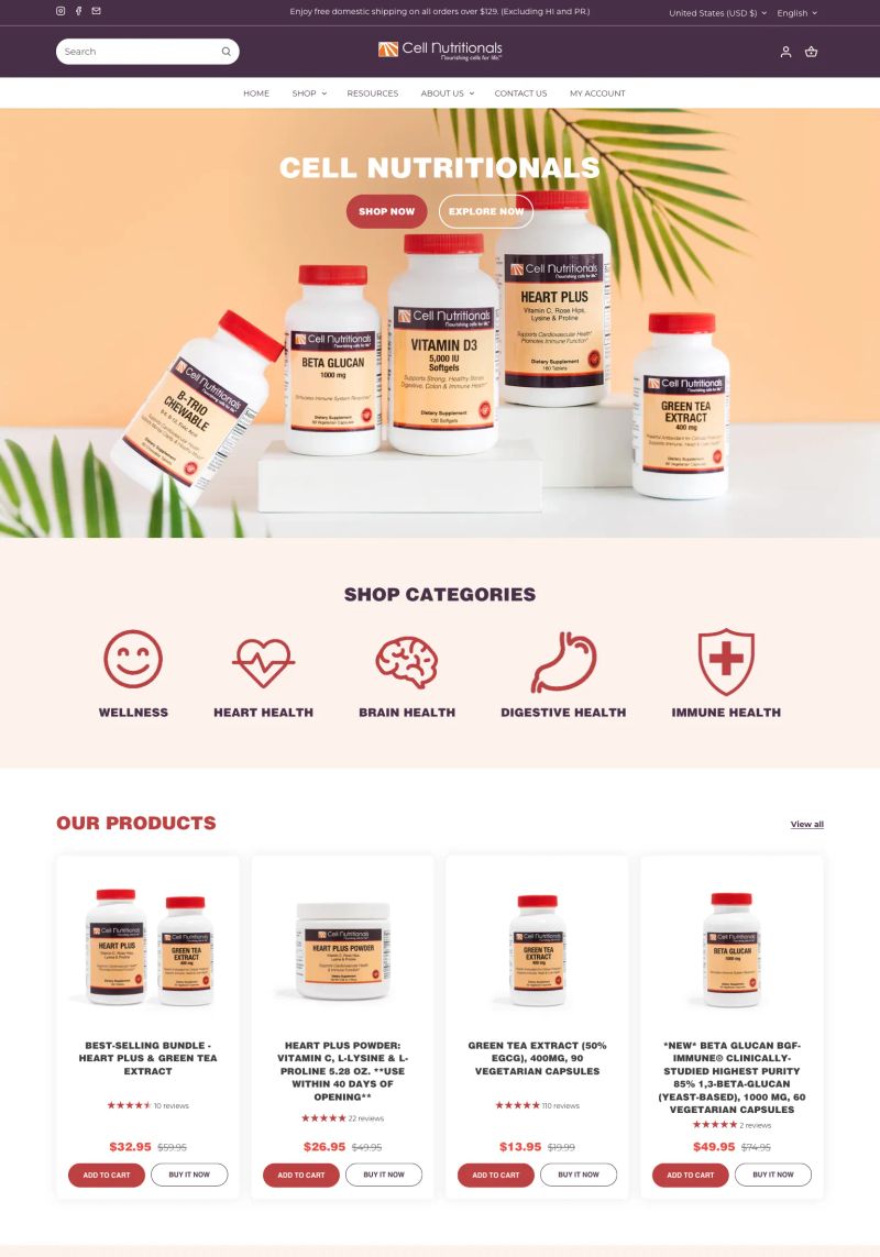 Cell Nutritionals screenshot