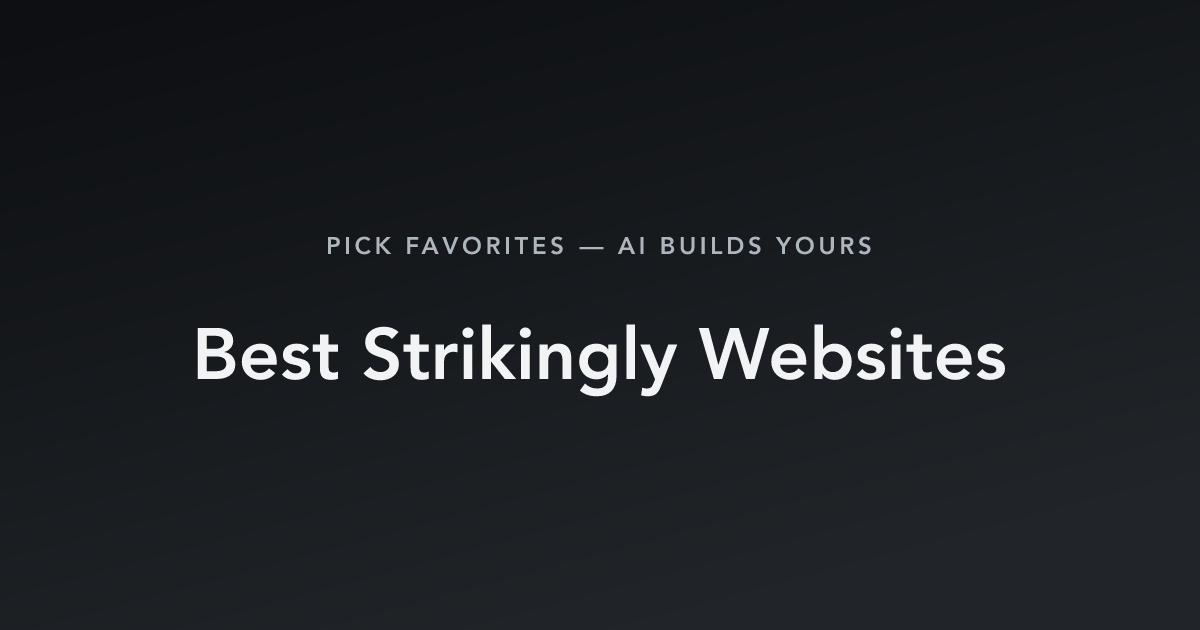 Best Strikingly Websites with count