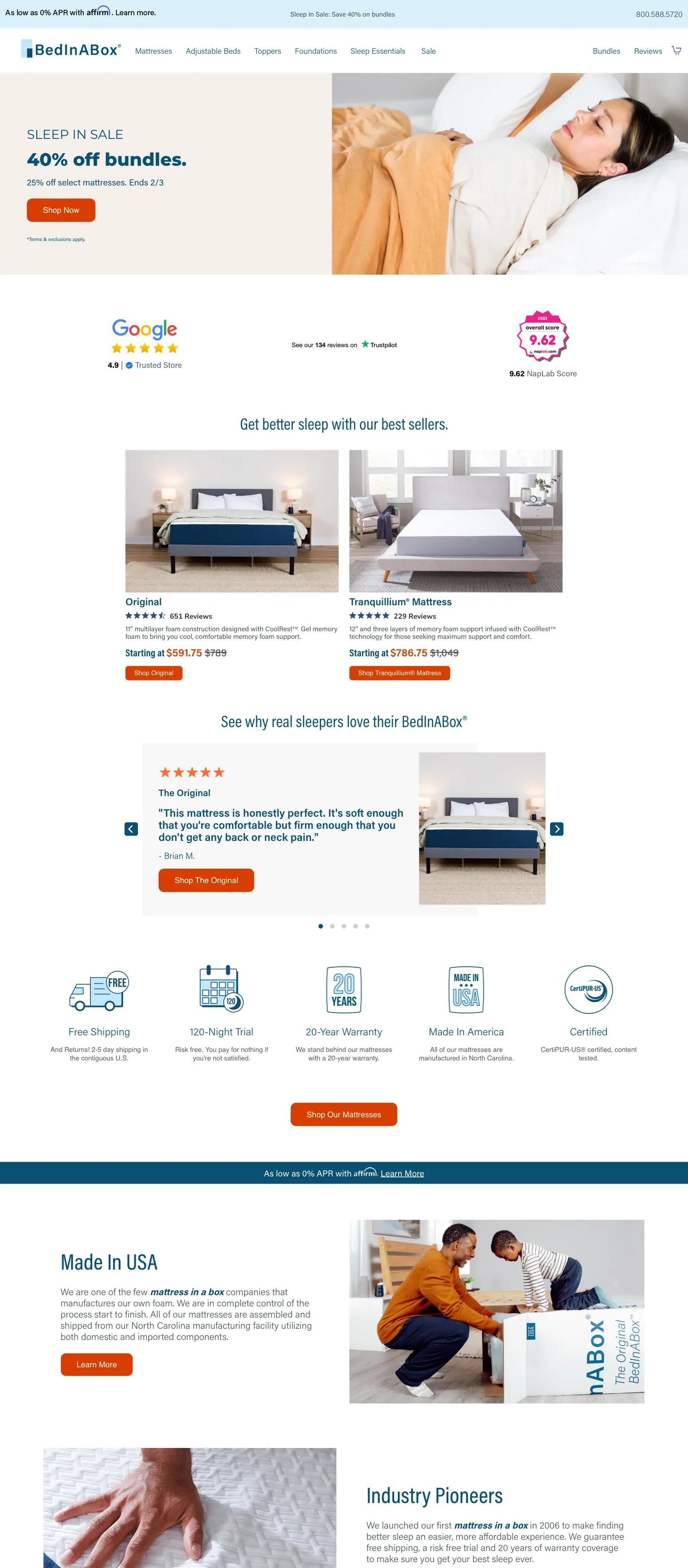 Bed In A Box screenshot