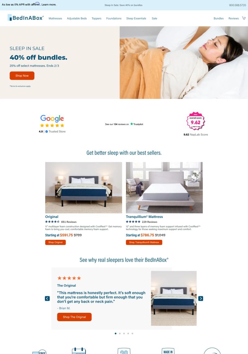 Bed In A Box screenshot