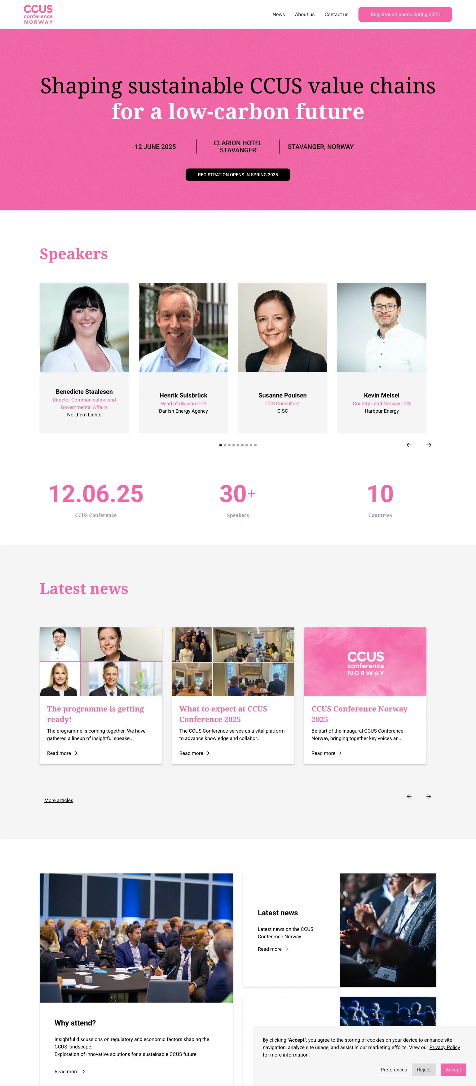 CCUS Conference Norway screenshot