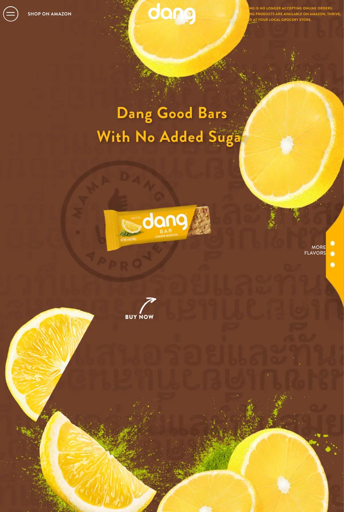 Dang Foods screenshot