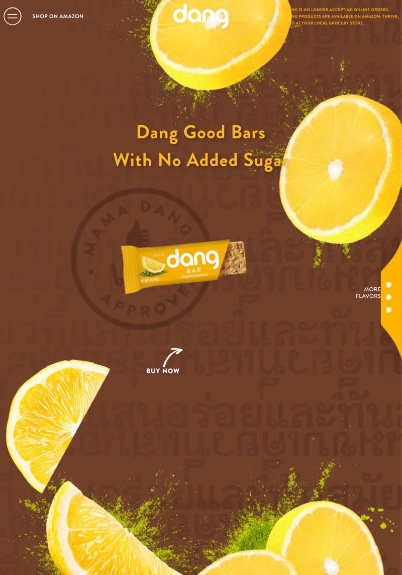 Dang Foods screenshot