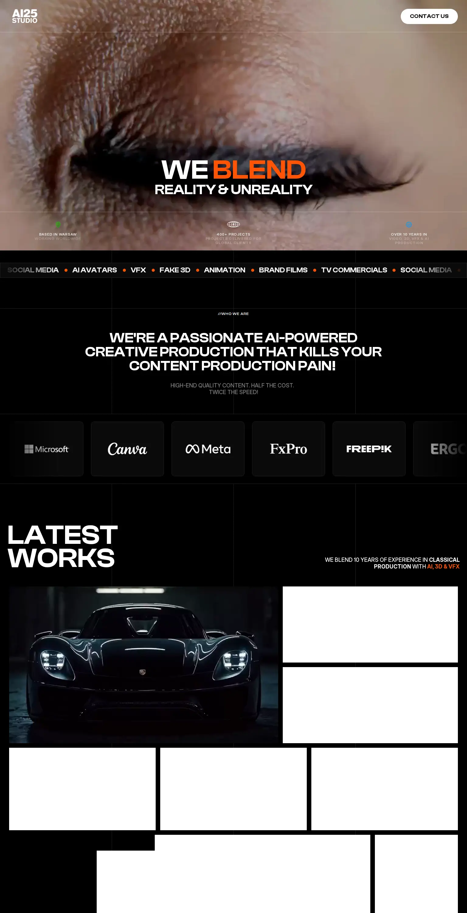 Screenshot of https://ai25.studio/