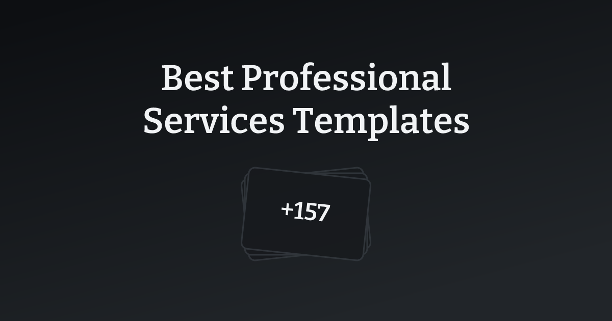 Best Professional Services Templates with count